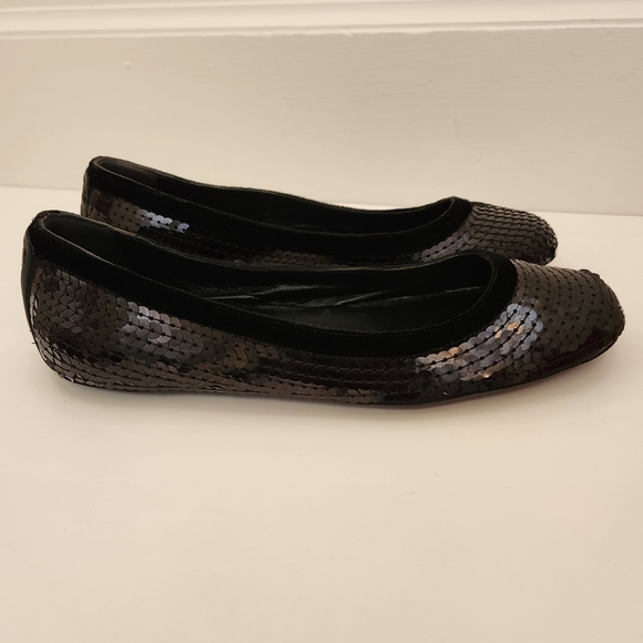 Gucci black sequined ballet flats style 147737 EU 36 US 6 - Picture 1 of 16